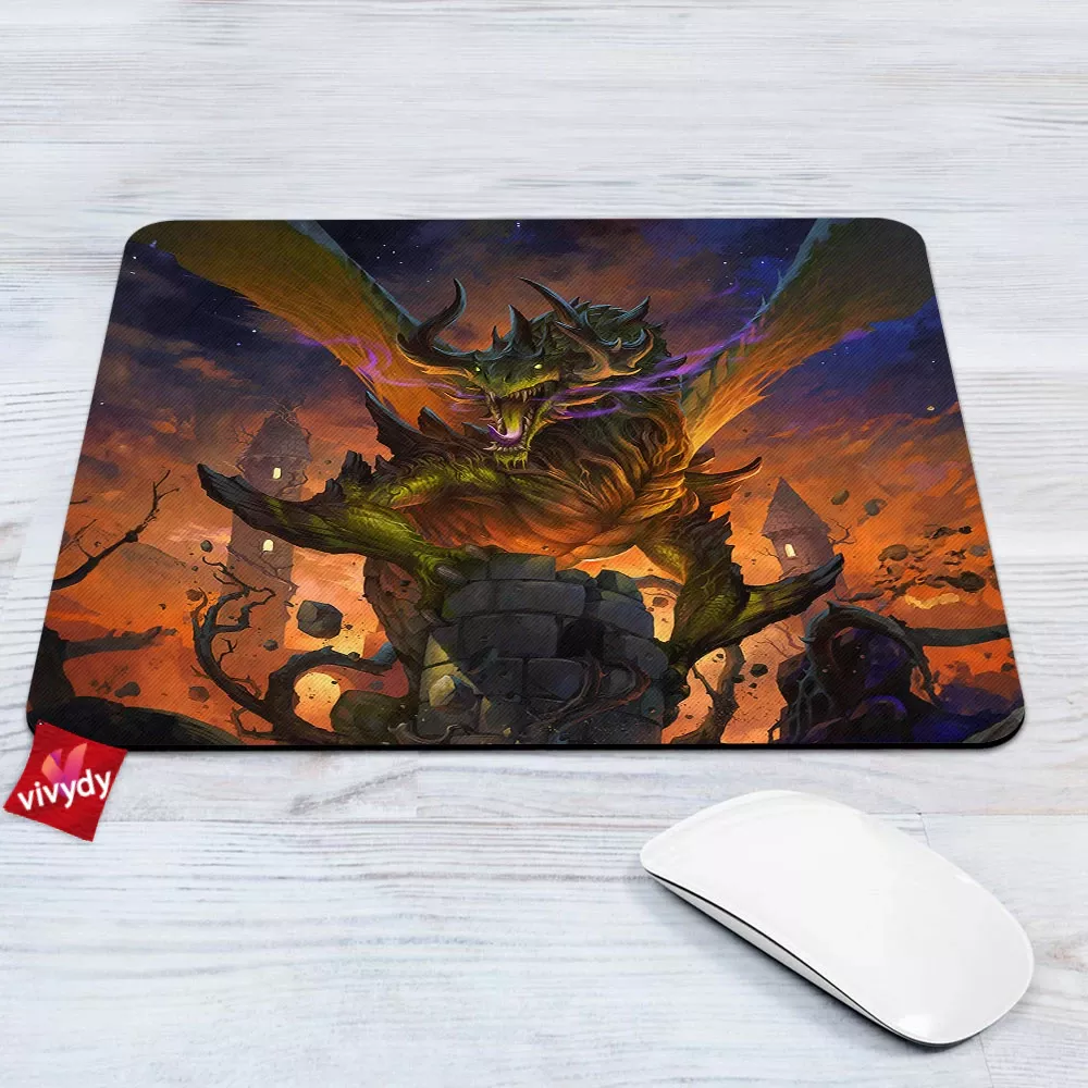 Sparkle Kitty Dragon Mouse Pad