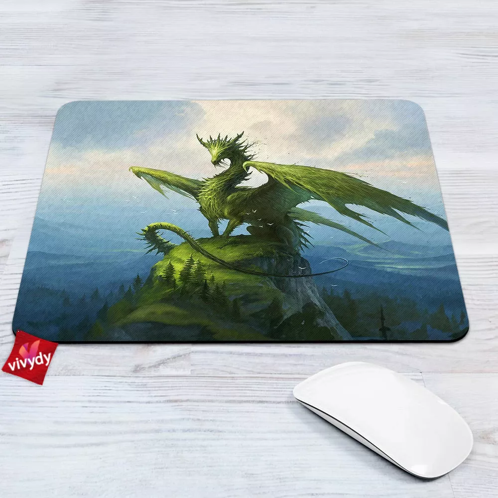 Green Dragon Mouse Pad