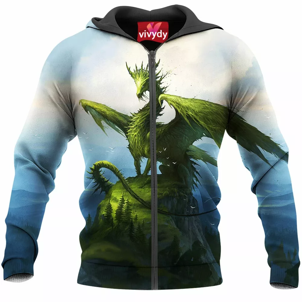 Green Dragon Zip Hoodie