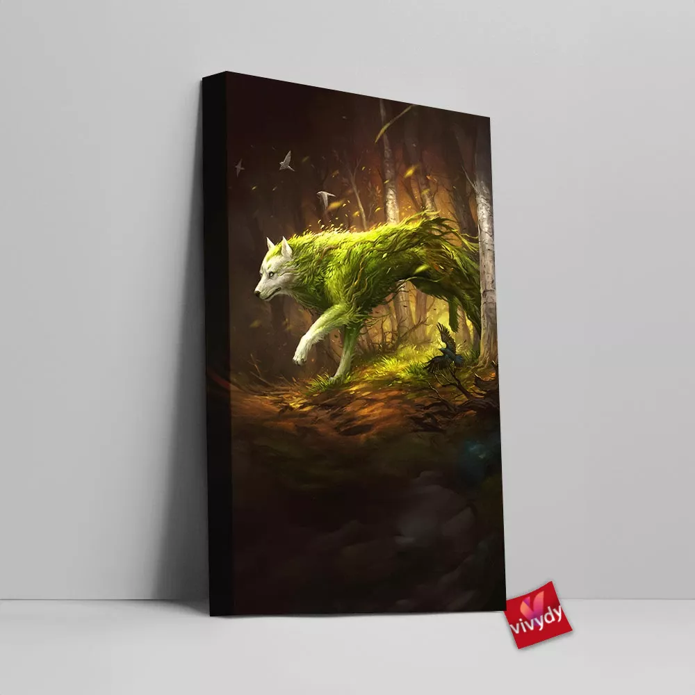 Spirit Wolf Canvas Wall Art