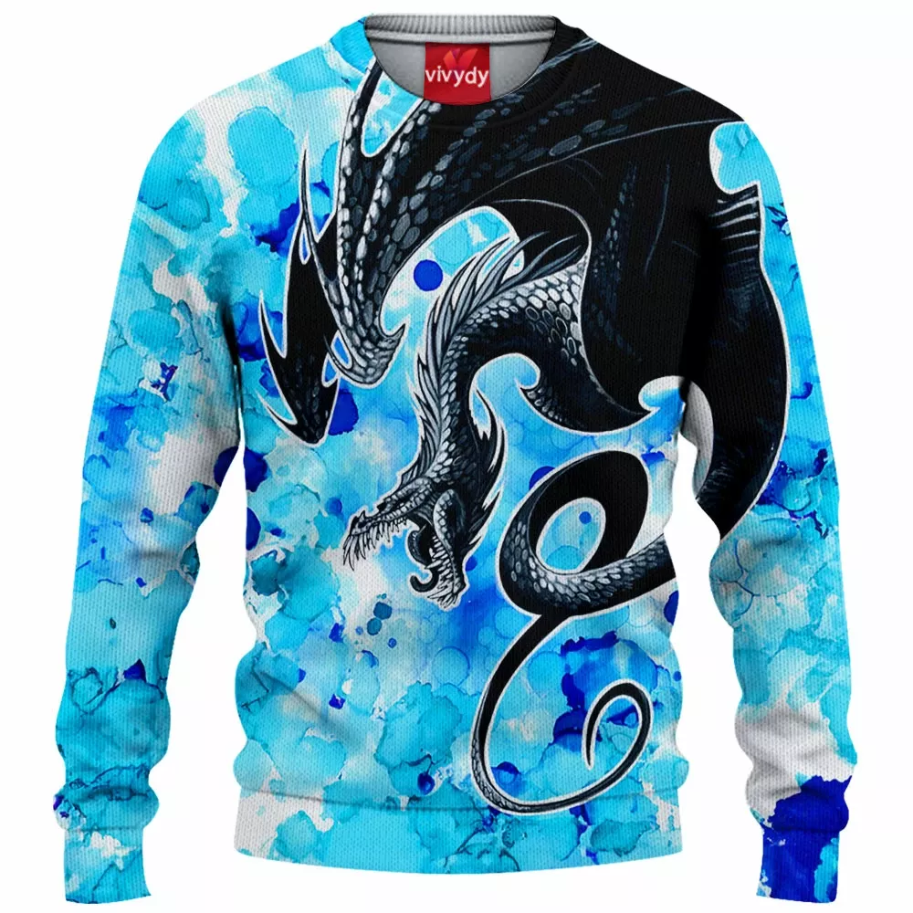 Splatter Dragon Knitted Sweater