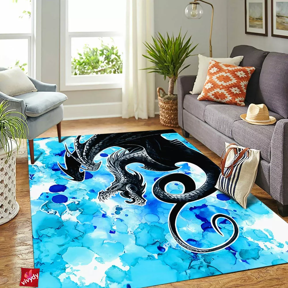 Splatter Dragon Rectangle Rug