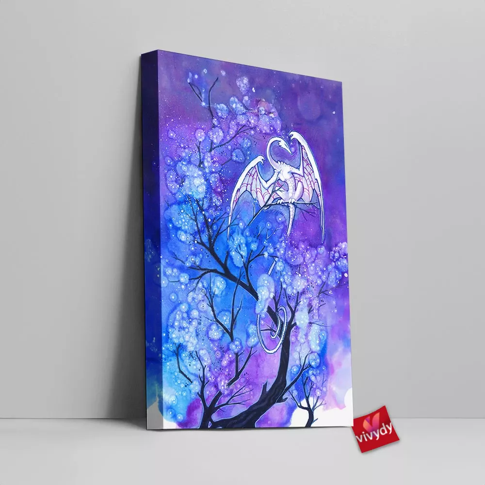 Sky Tree Dragon Canvas Wall Art