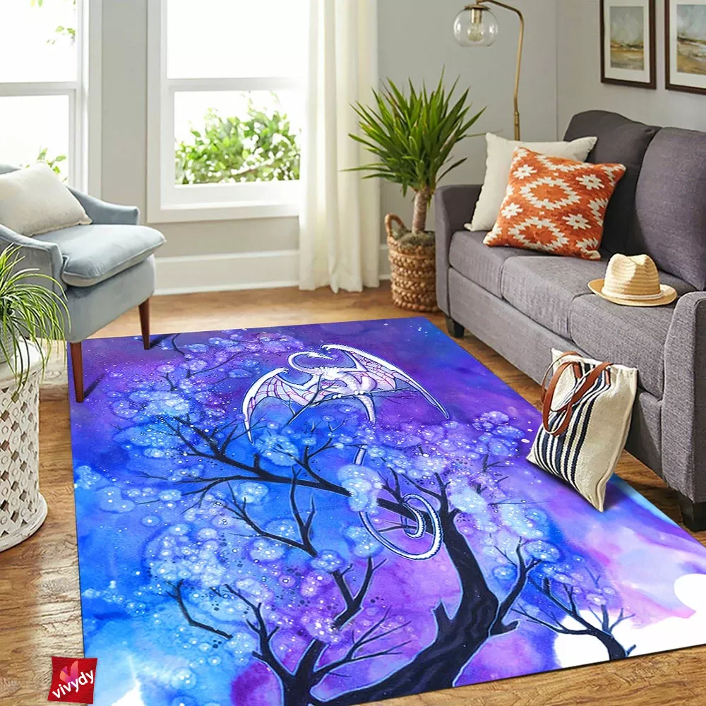 Sky Tree Dragon Rectangle Rug