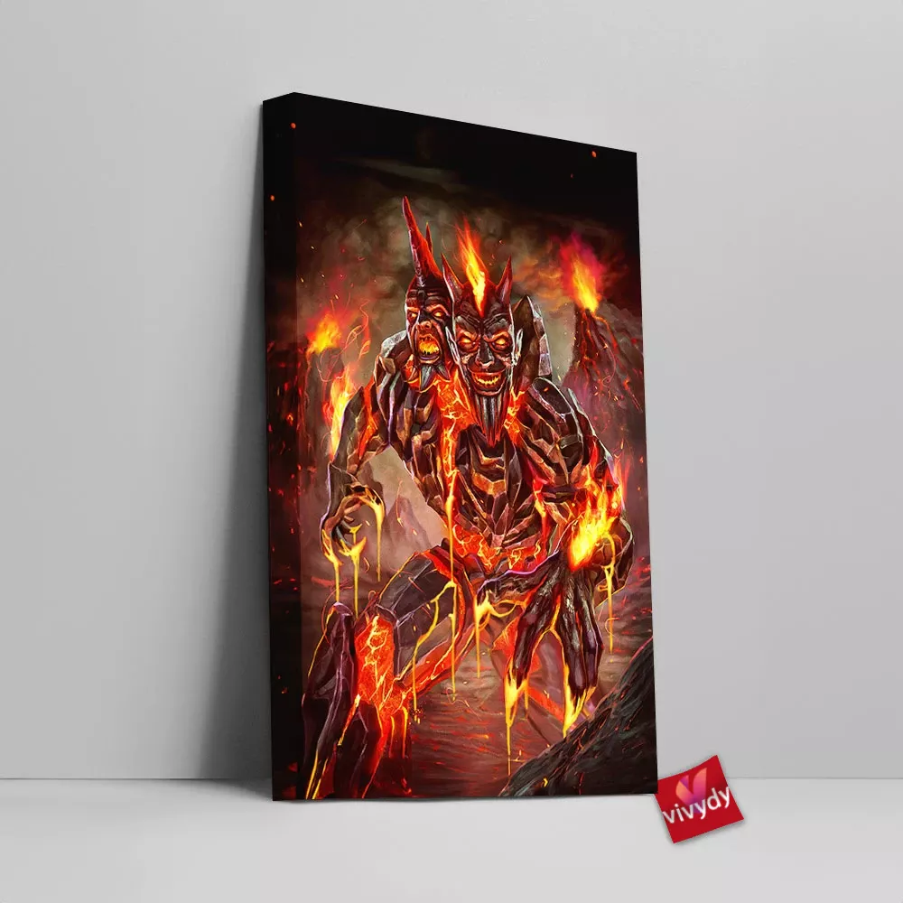 Volcanic Smite Canvas Wall Art