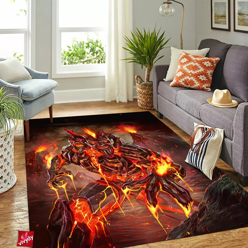 Volcanic Smite Rectangle Rug