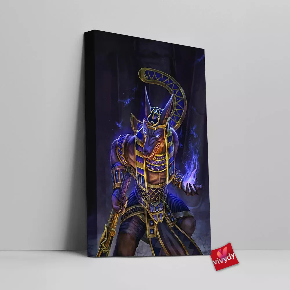 Anubis Smite Canvas Wall Art