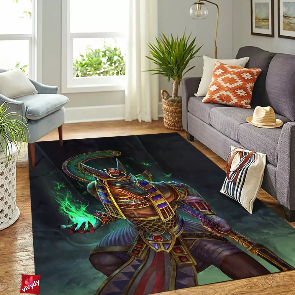 Anubis Gold Rectangle Rug