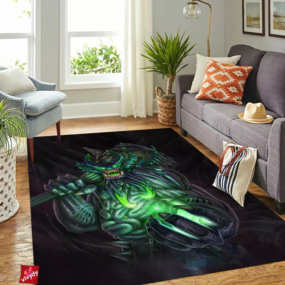 Cacodemon Smite Rectangle Rug