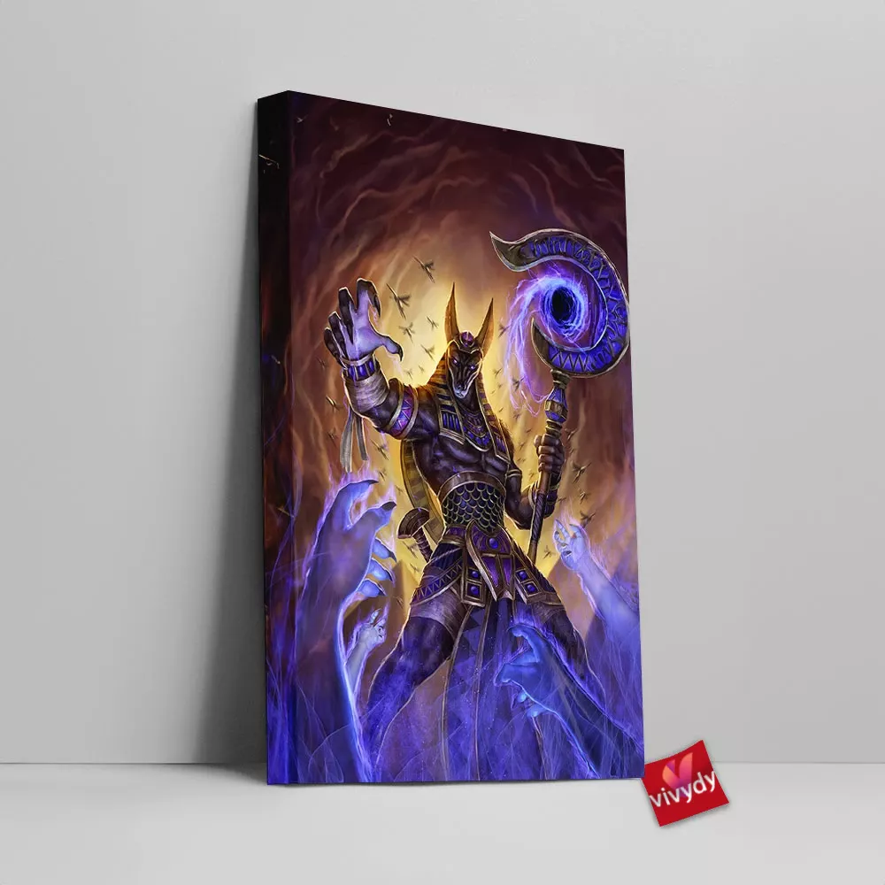 Anubis Smite Canvas Wall Art