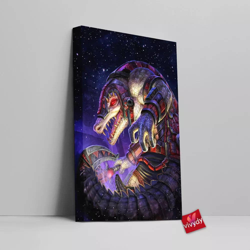 Crocodile Smite Canvas Wall Art