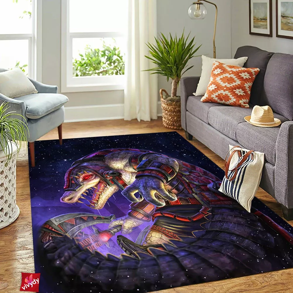 Crocodile Smite Rectangle Rug