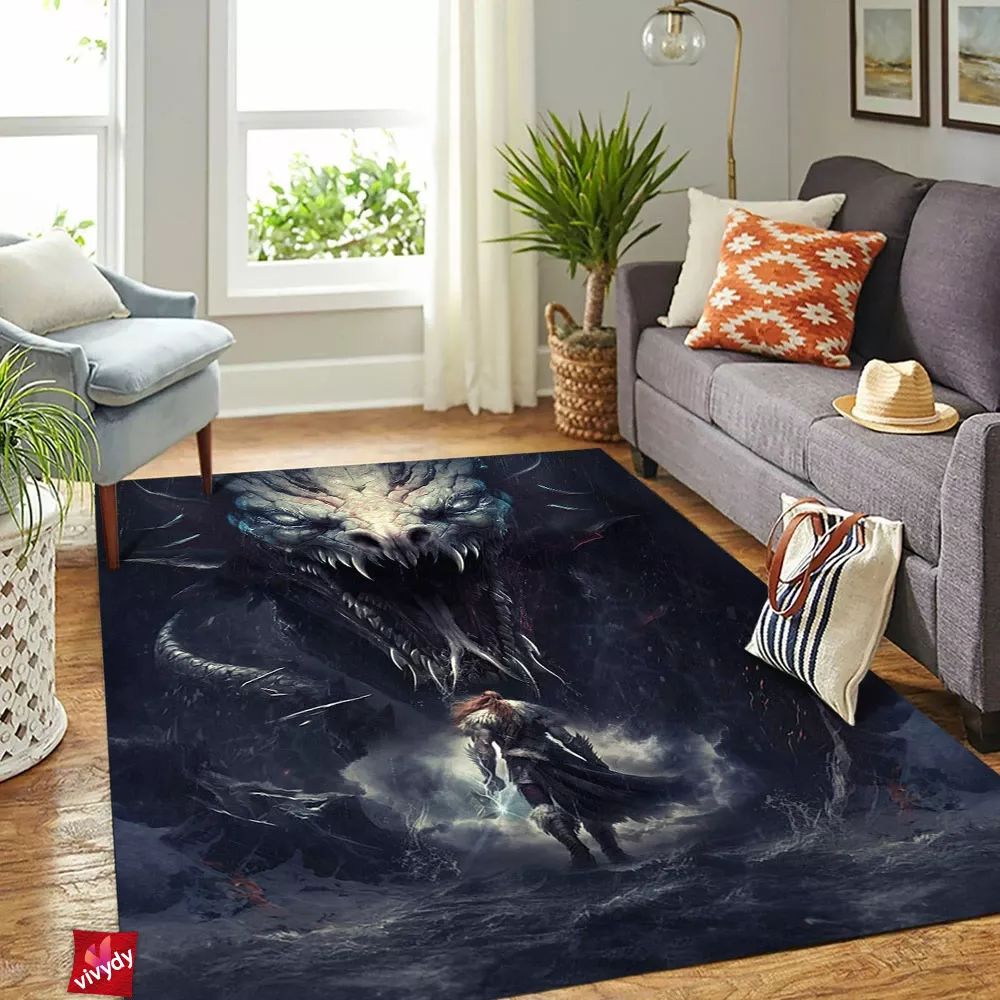 Thor Jormungr Rectangle Rug