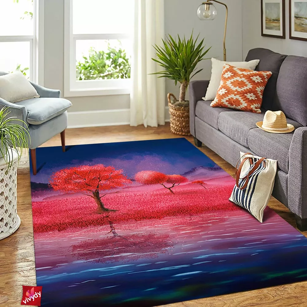 Crimson Nights Rectangle Rug