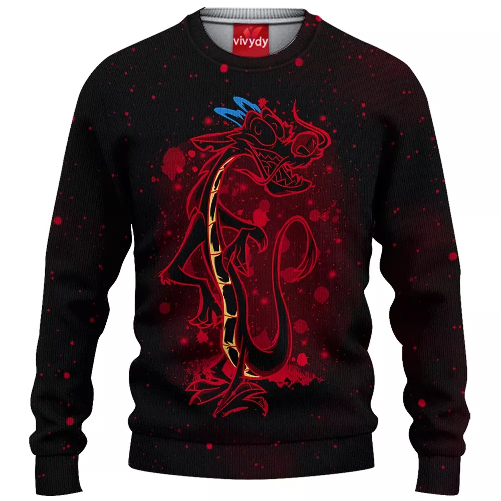 Mushu Mulan Knitted Sweater