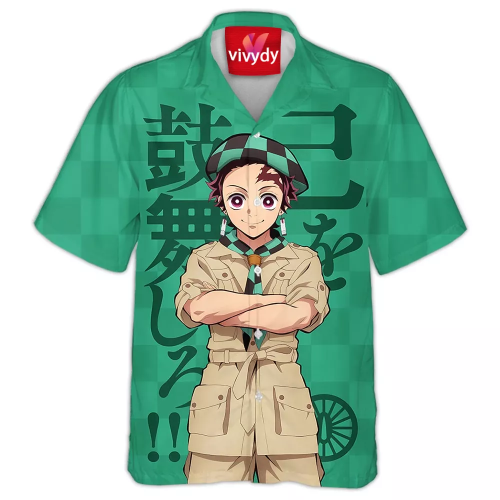 Demon Slayers Tanjiro Kamado Hawaiian Shirt