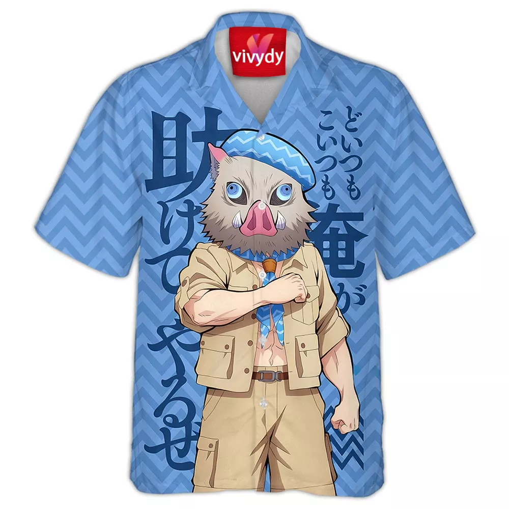 Demon Slayers Inosuke Hashibira Hawaiian Shirt