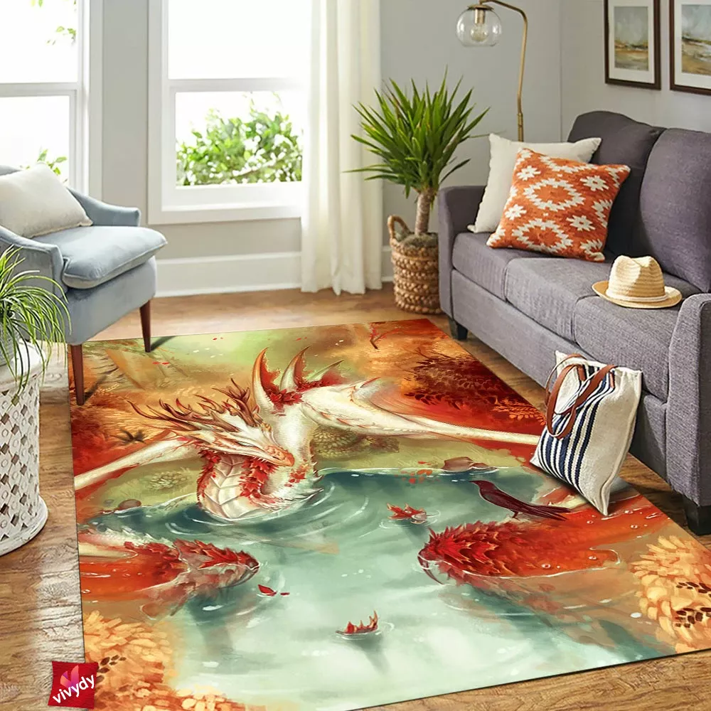 Fall Dragon Rectangle Rug