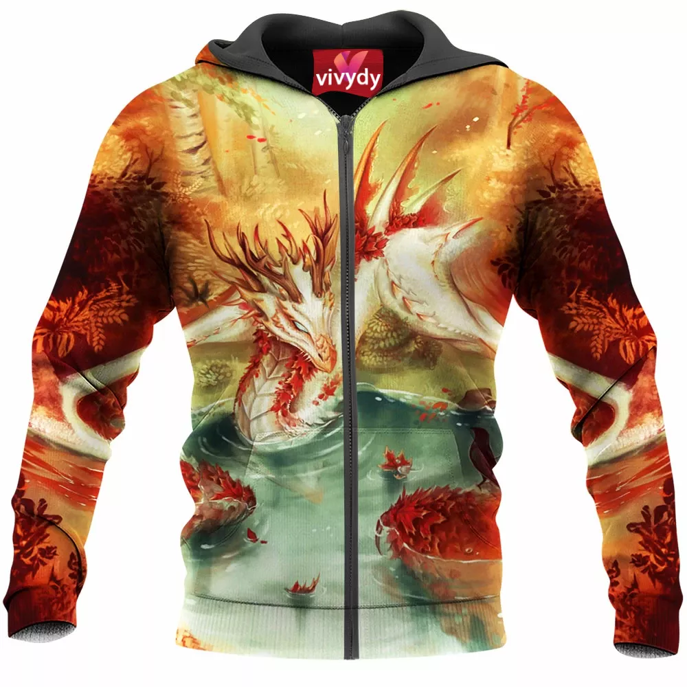 Fall Dragon Zip Hoodie