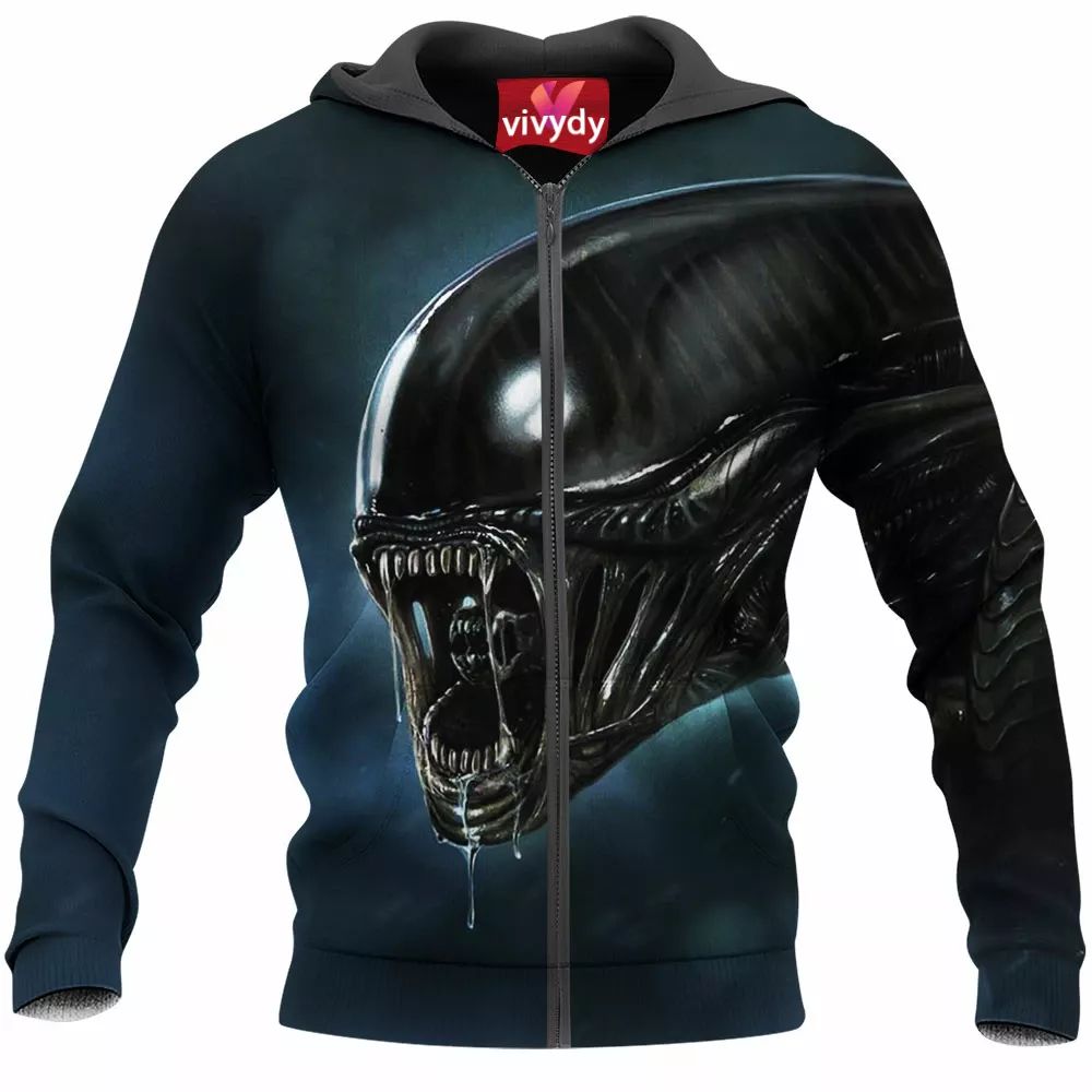 Alien Zip Hoodie