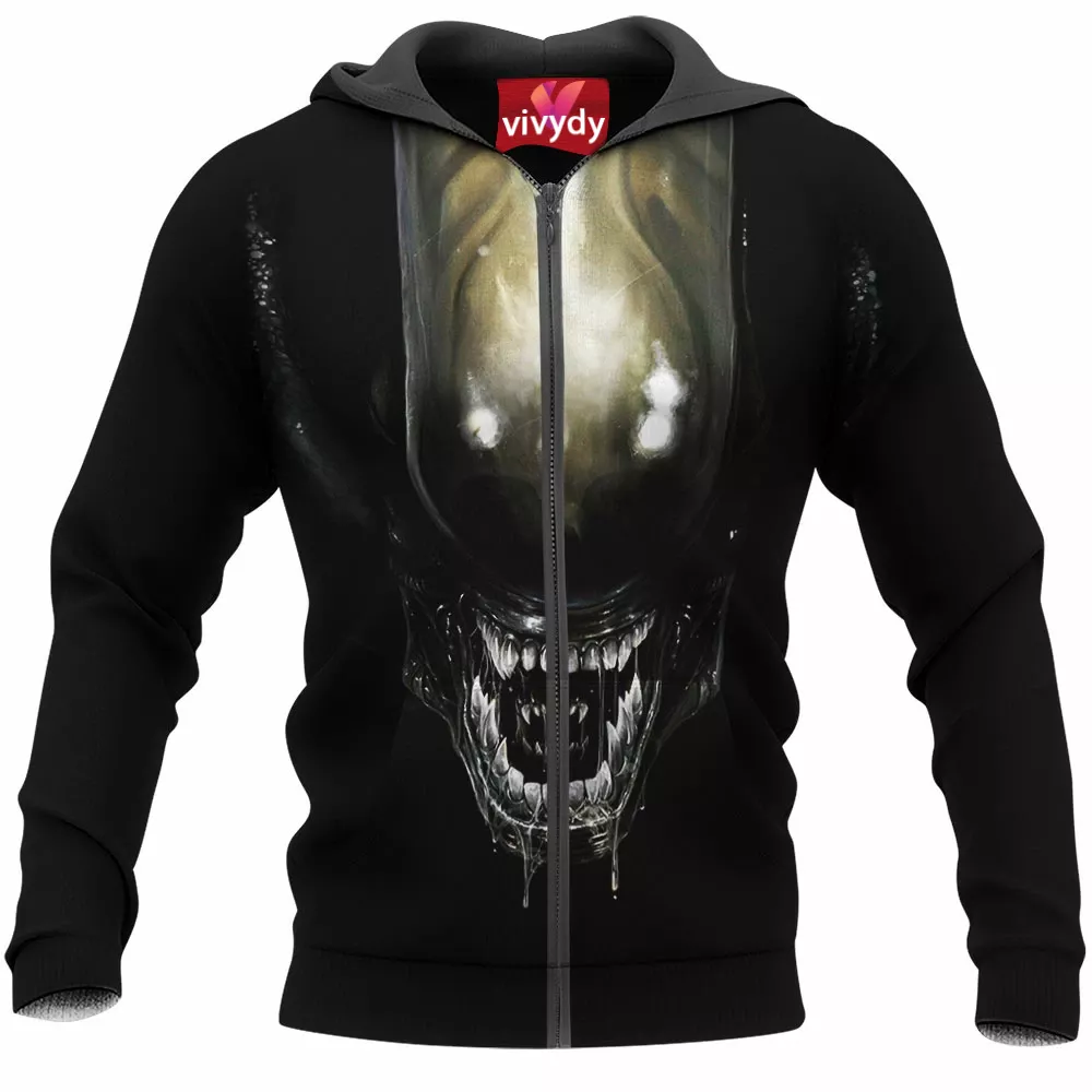 Alien Zip Hoodie