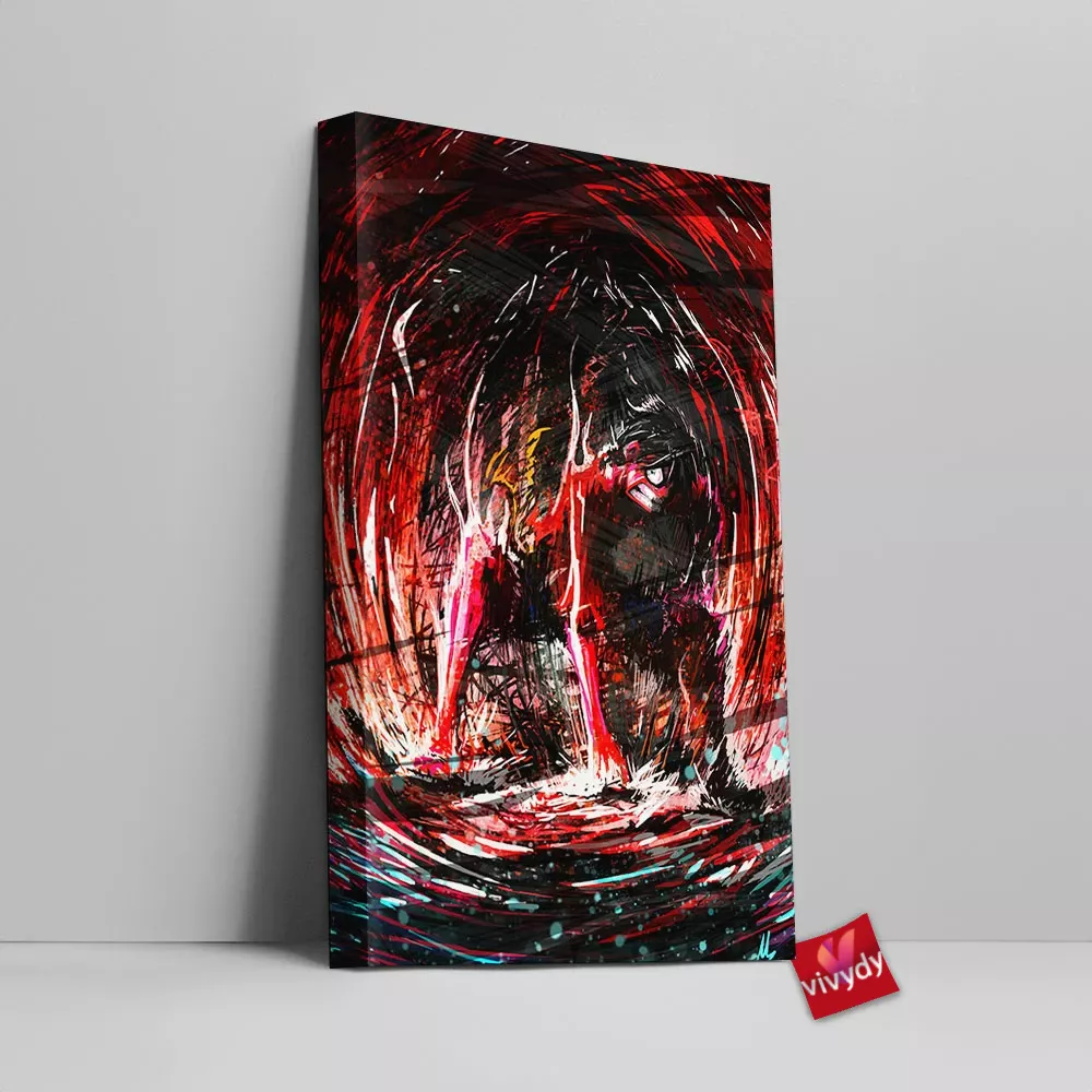 Angry Luffy Canvas Wall Art