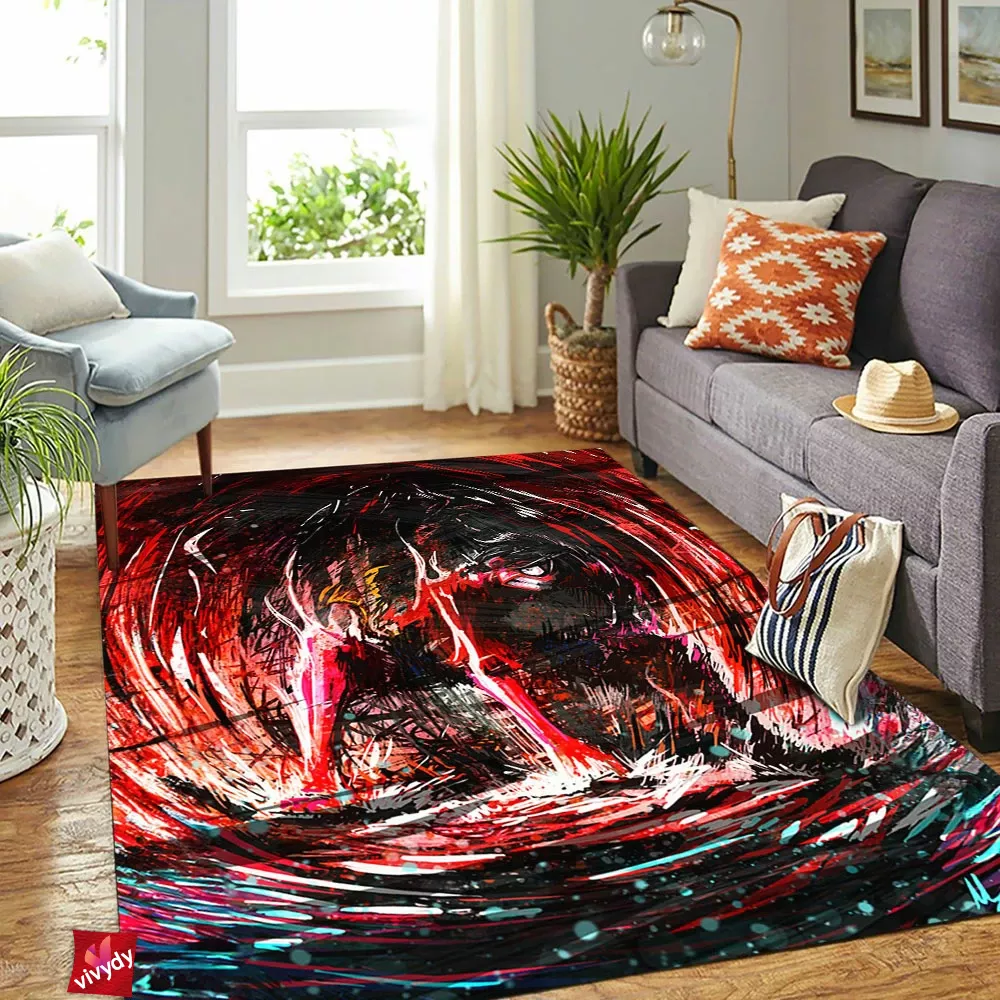 Angry Luffy Rectangle Rug