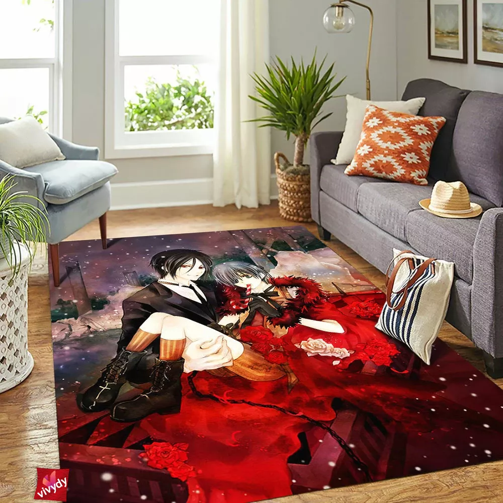 Black Butler Rectangle Rug