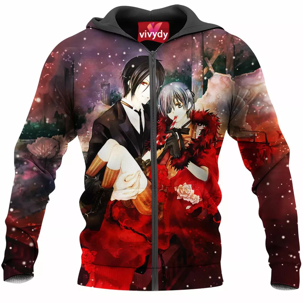 Black Butler Zip Hoodie