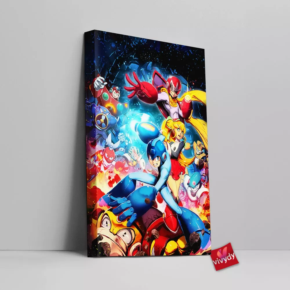 Mega Man Canvas Wall Art