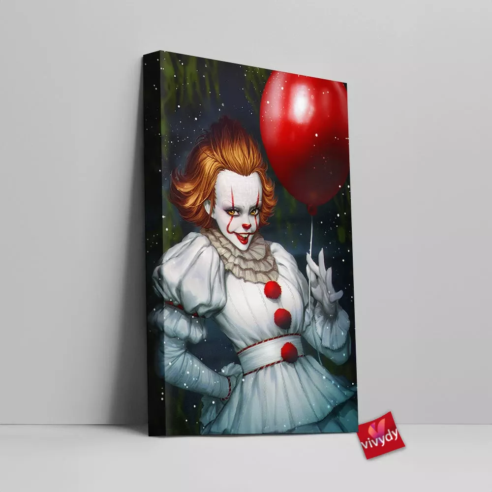 Pennywise It Canvas Wall Art