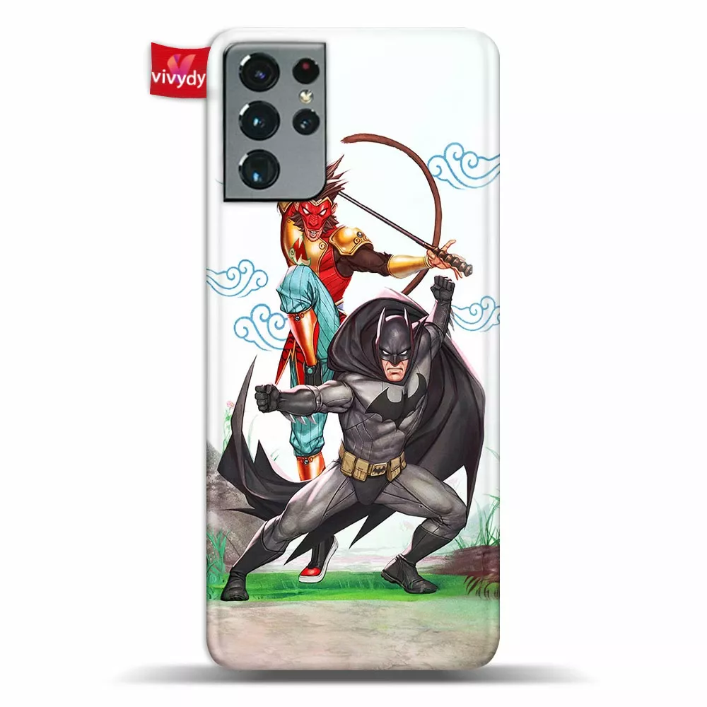 Monkey King And Batman Phone Case Samsung