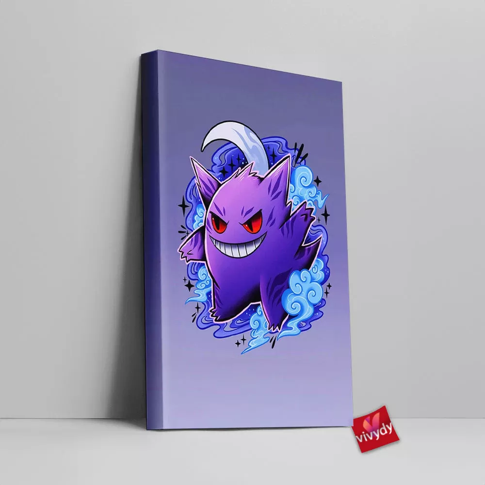 Gengar Canvas Wall Art