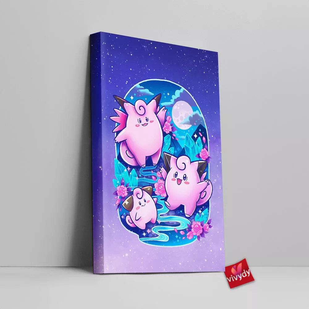 Clefairy Canvas Wall Art