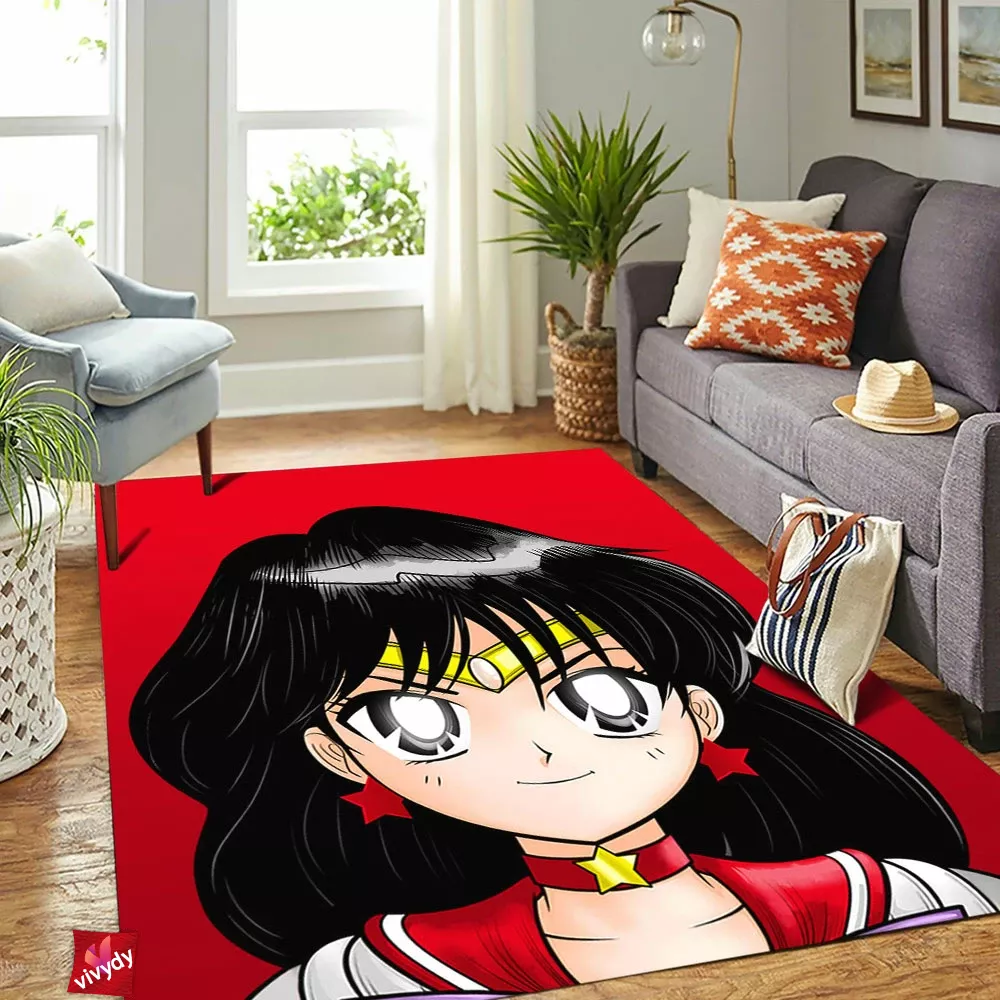 Sailor Mars Rectangle Rug