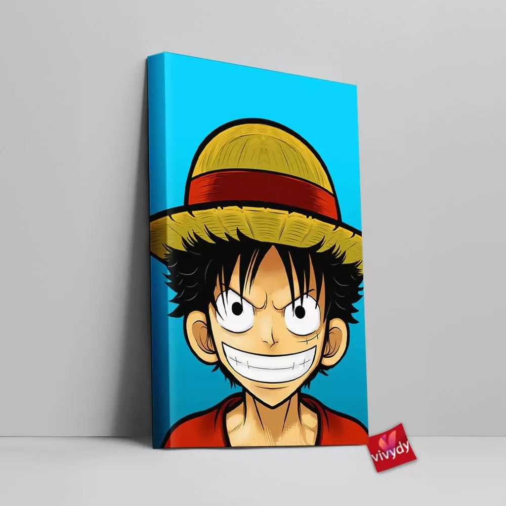 Luffy One Piece Canvas Wall Art