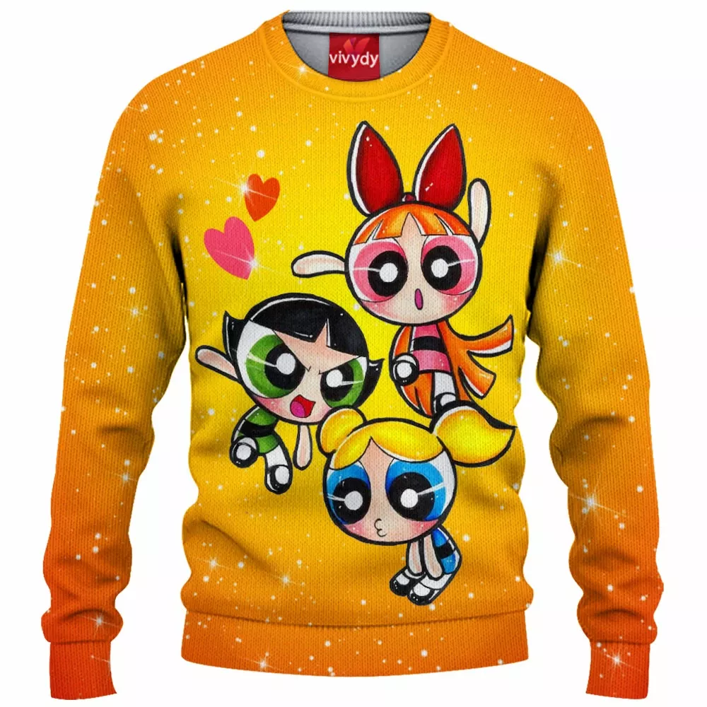 The Powerpuff Girls Knitted Sweater