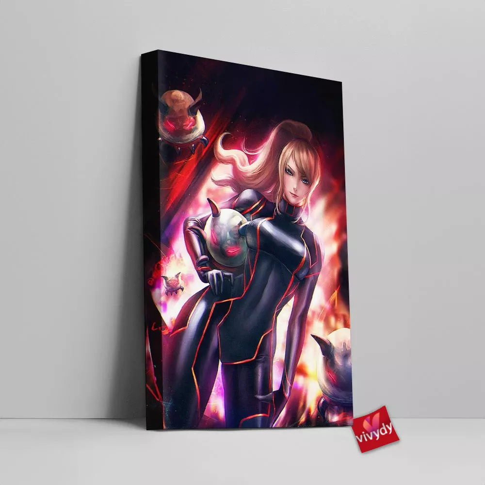 Evil Samus Canvas Wall Art