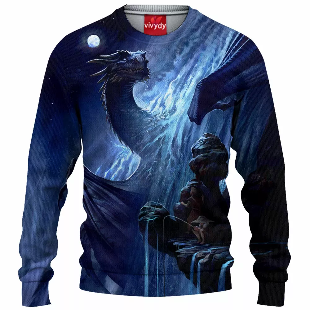 Moon Dragon Knitted Sweater