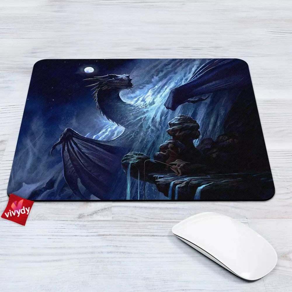 Moon Dragon Mouse Pad