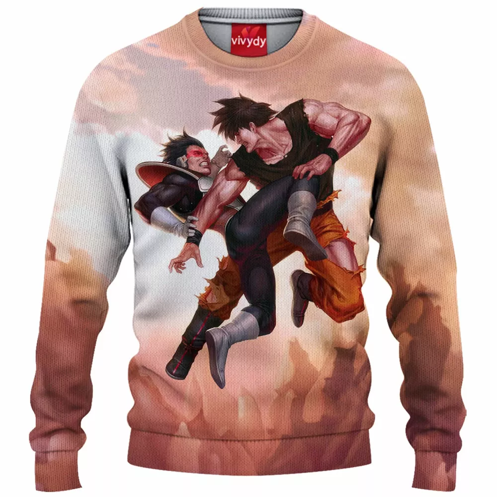 Vegeta Vs Son Goku Knitted Sweater