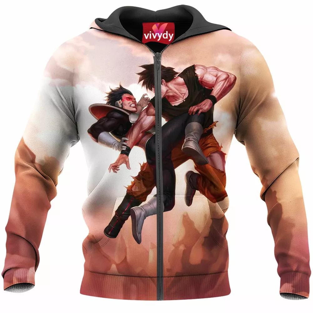 Vegeta Vs Son Goku Zip Hoodie