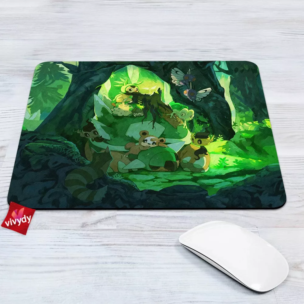 Green Pokemon Mouse Pad