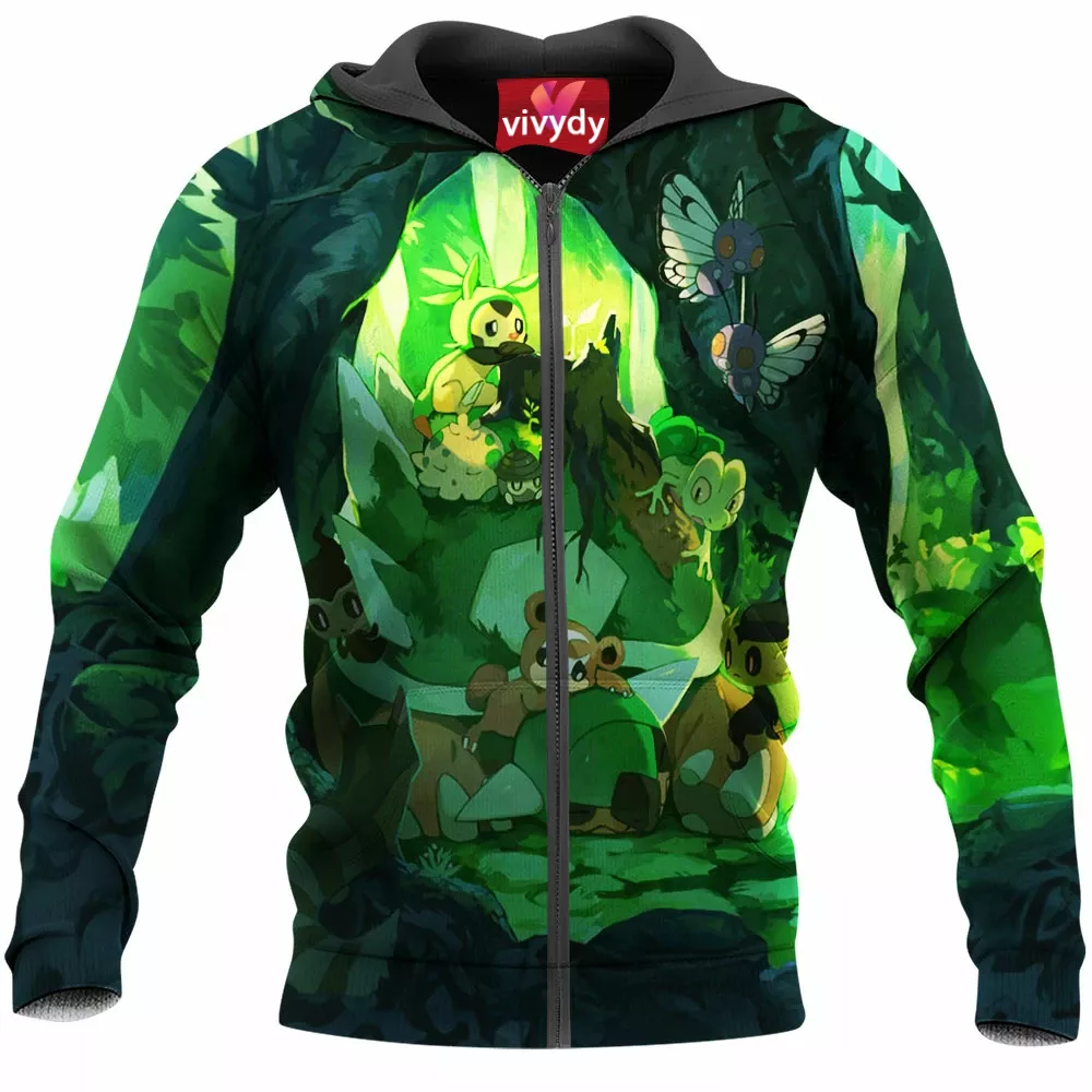 Green Pokemon Zip Hoodie