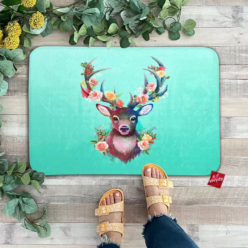 Deer Of Spring Doormat