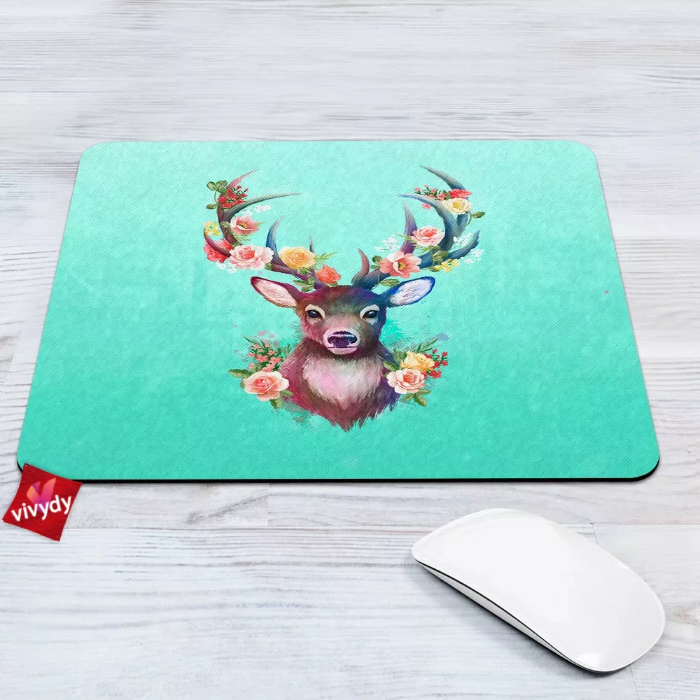 Deer Of Spring Mouse Pad