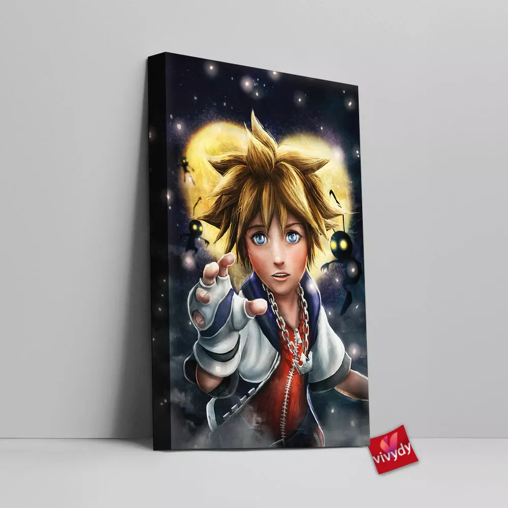 Sora Kingdom Hearts Canvas Wall Art