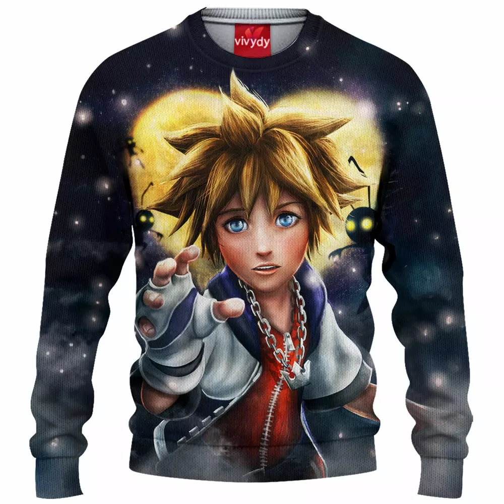 Sora Kingdom Hearts Knitted Sweater