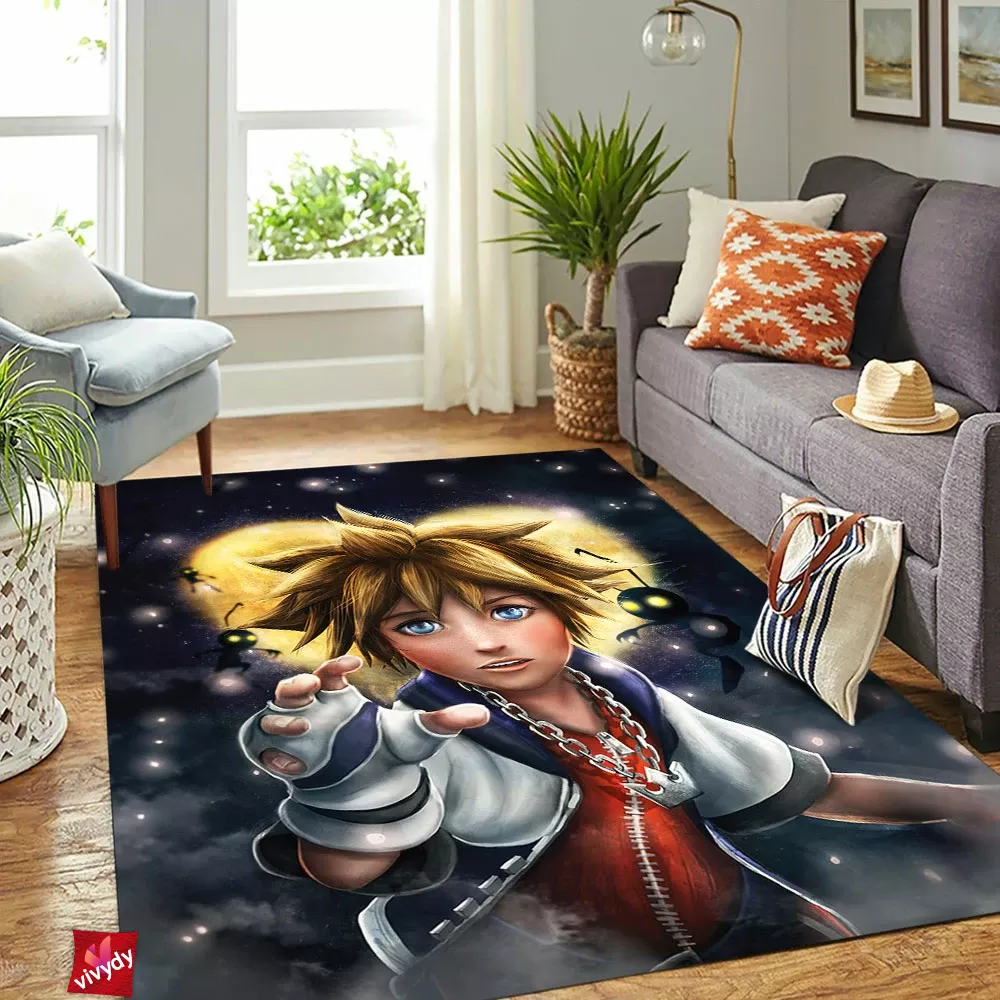 Sora Kingdom Hearts Rectangle Rug