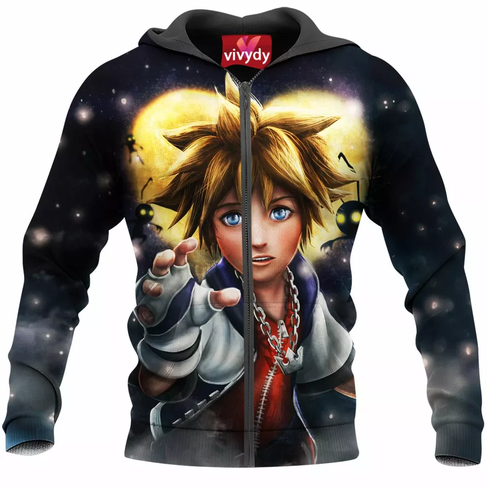 Sora Kingdom Hearts Zip Hoodie